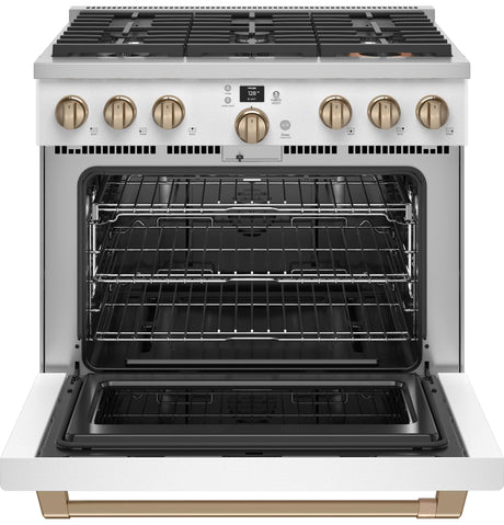 Caf(eback)(TM) 36" Smart All-Gas Commercial-Style Range with 6 Burners (Natural Gas) - (CGY366P4TW2)