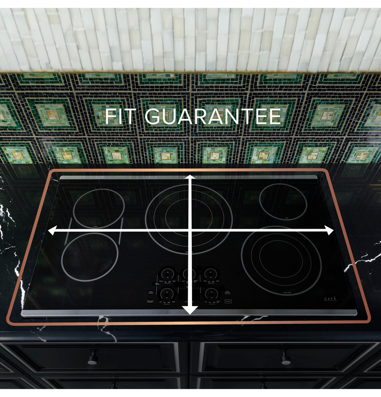 Caf(eback)(TM) 36" Touch-Control Electric Cooktop - (CEP90362TSS)