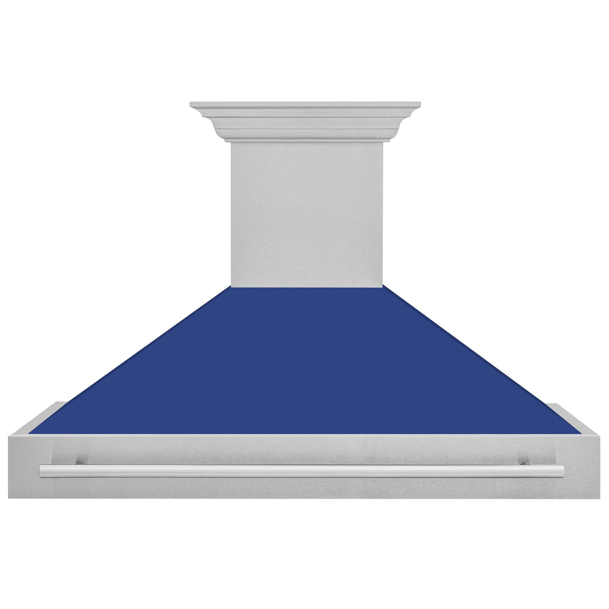 ZLINE 48 in. DuraSnow Stainless Steel Range Hood with Colored Shell Options (8654SNX-48) [Color: Blue Matte] - (8654SNXBM48)