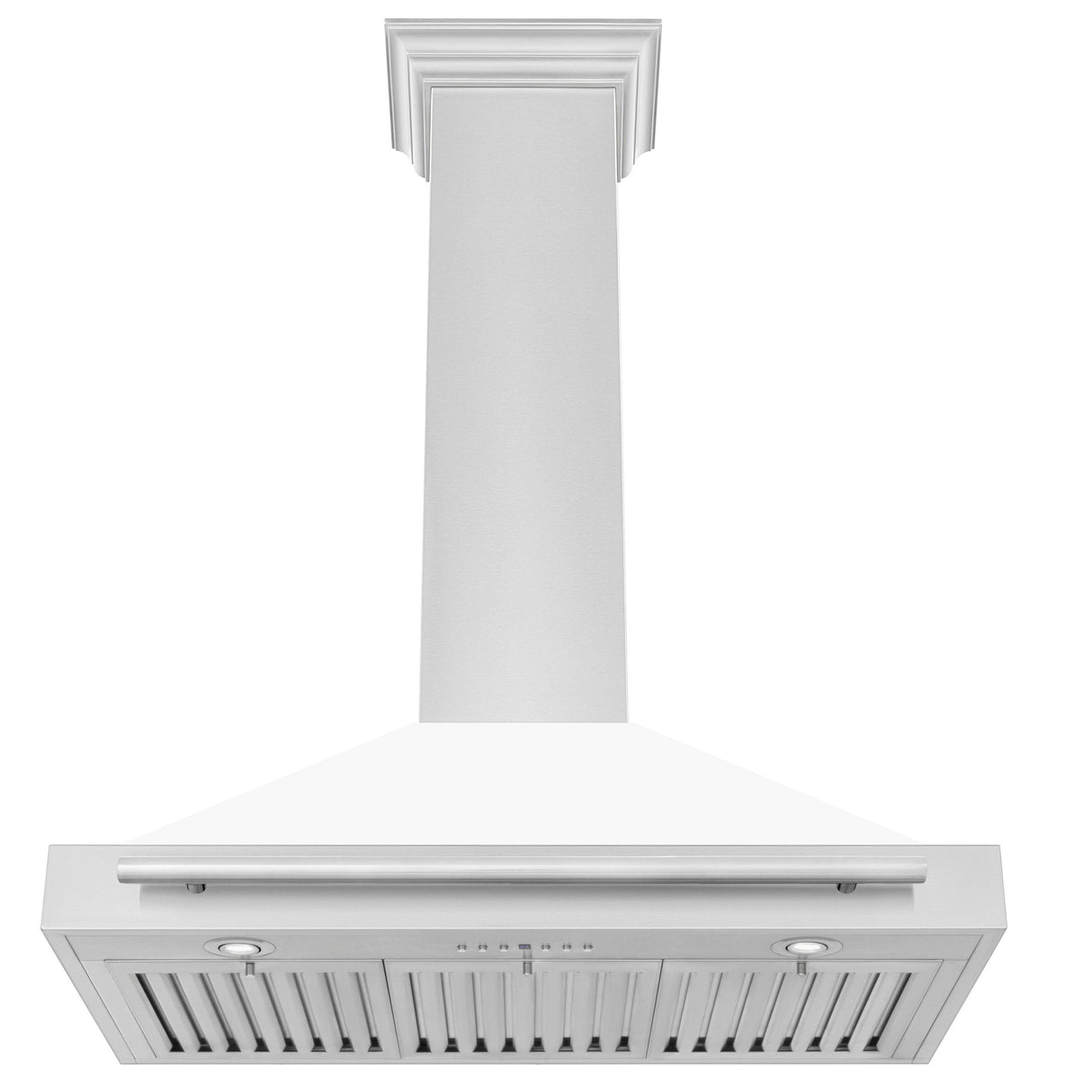 ZLINE 48 in. Convertible Stainless Steel Range Hood with Stainless Steel Handle (KB4STX-48) [Color: White Matte] - (KB4STXWM48)