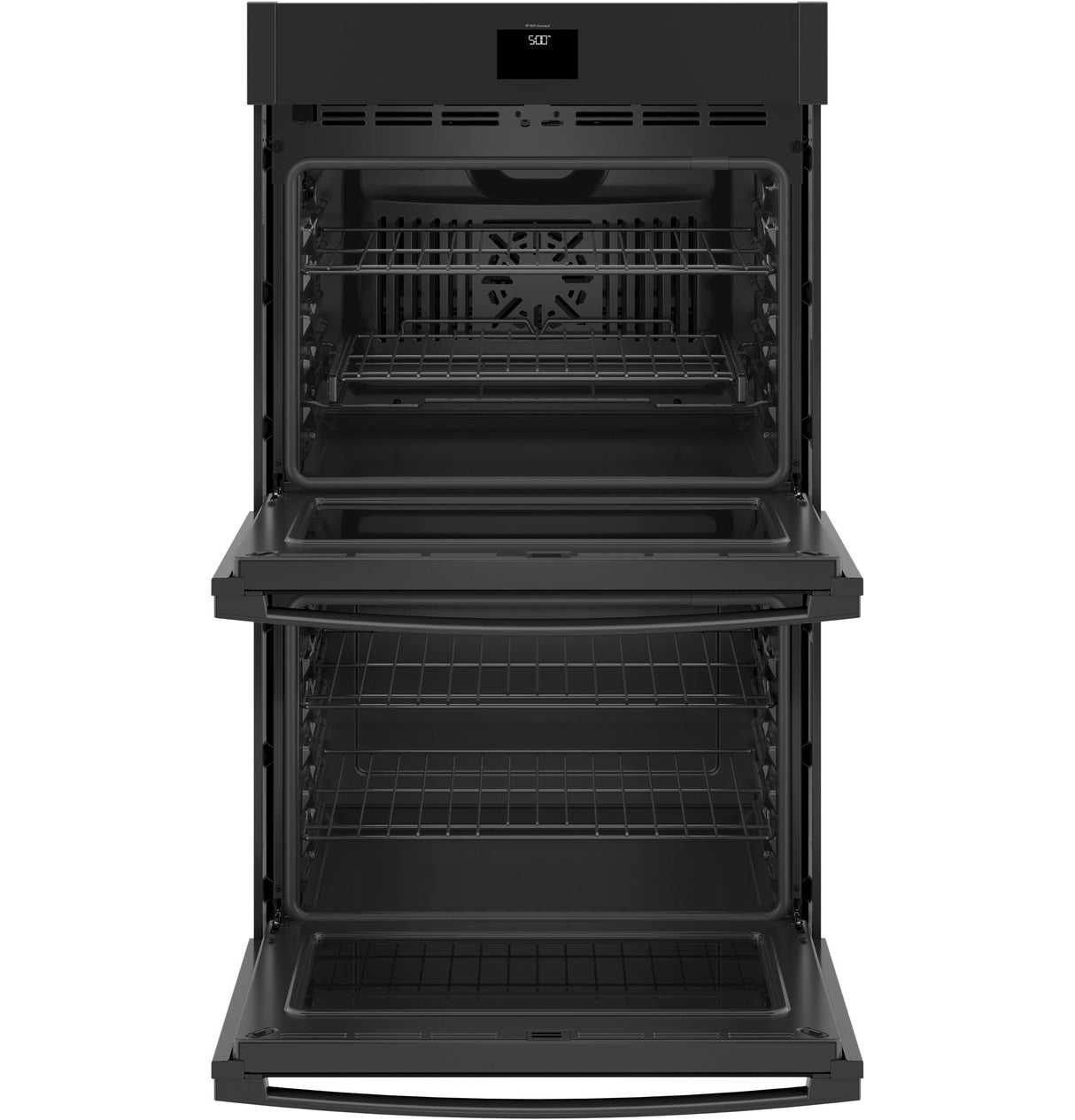 GE(R) 30" Smart Built-In Self-Clean Convection Double Wall Oven with Never Scrub Racks - (JTD5000DNBB)