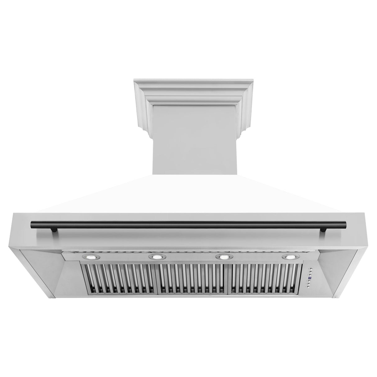 ZLINE 48 in. Autograph Edition Stainless Steel Range Hood with White Matte Shell and Handle (8654STZ-WM48) [Color: Matte Black] - (8654STZWM48MB)