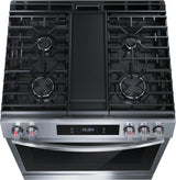 Frigidaire Gallery 30" Front Control Gas Range with Total Convection - (GCFG3060BF)