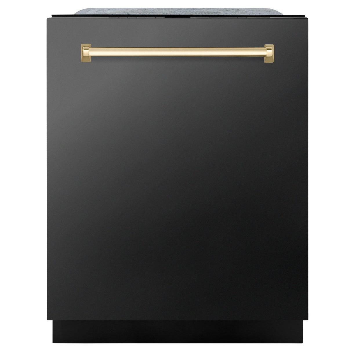 ZLINE Autograph Edition 24" 3rd Rack Top Touch Control Tall Tub Dishwasher in Black Stainless Steel with Accent Handle, 45dBa (DWMTZ-BS-24) [Color: Gold] - (DWMTZBS24G)