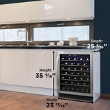 Danby 60 Bottle Built-in Wine Cooler in Stainless Steel - (DWC057A1BSS)