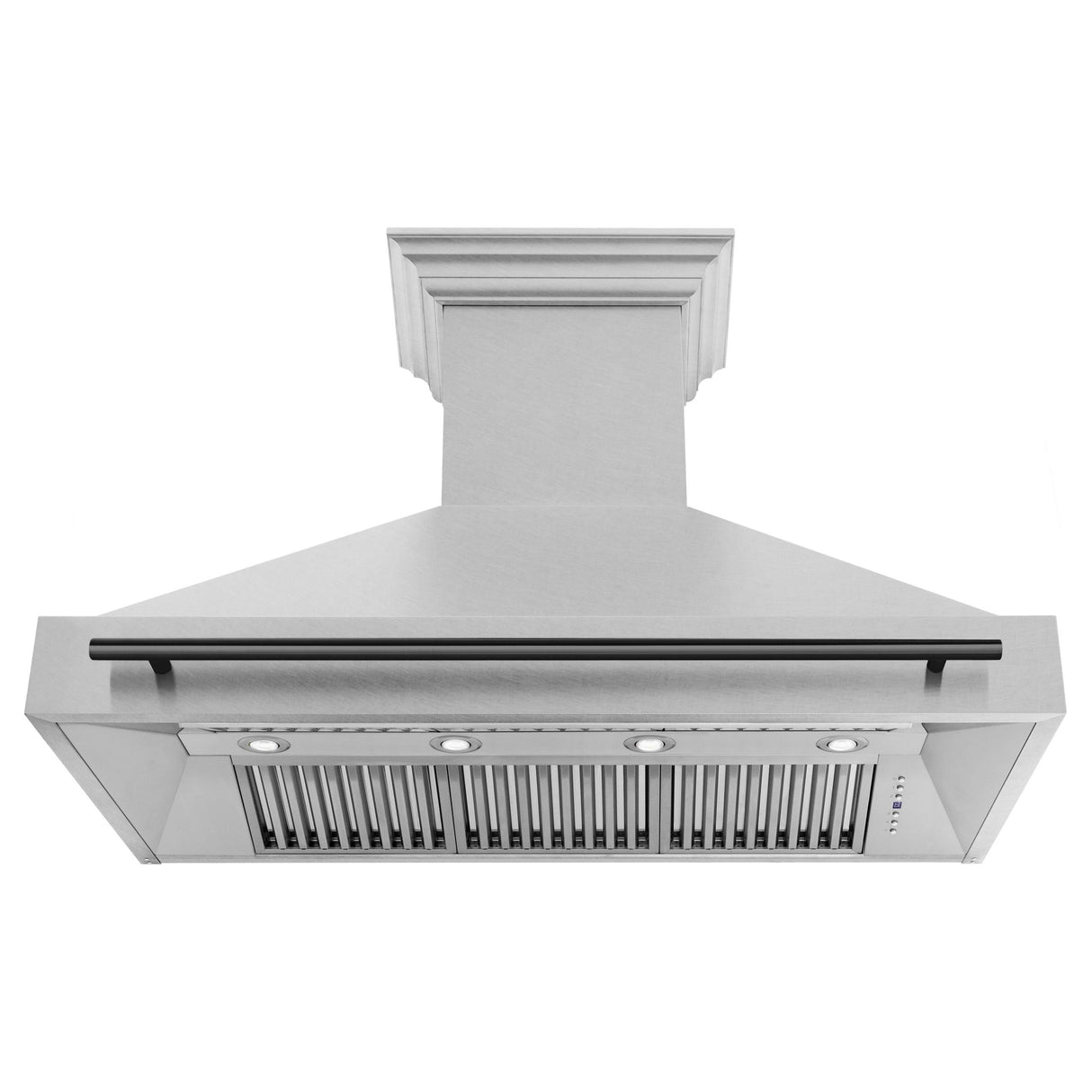 48 in. ZLINE Autograph Edition DuraSnow Stainless Steel Range Hood with DuraSnow Stainless Steel Shell (8654SNZ-48) [Color: Matte Black] - (8654SNZ48MB)