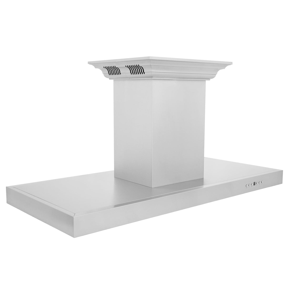 ZLINE Island Mount Range Hood in Stainless Steel with Built-in ZLINE CrownSound Bluetooth Speakers (KE2iCRN-BT) - (KE2ICRNBT30)