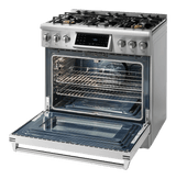 Thor Kitchen 36-inch Tilt Panel Gas Range - Professional - Model Trg3601 - (TRG3601)