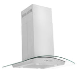 ZLINE Alpine Series Convertible Island Mount Range Hood in Stainless Steel (ALP70IS) - (ALP70IS30)