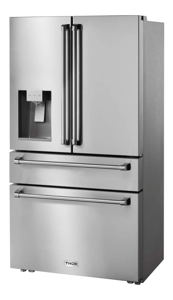 Thor Kitchen 36 Inch Professional French Door Refrigerator With Ice and Water Dispenser - Model Trf3601fd - (TRF3601FD)