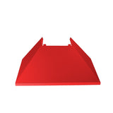 ZLINE Ducted DuraSnow Stainless Steel Range Hood with Red Matte Shell (8654RM) - (8654RM30)