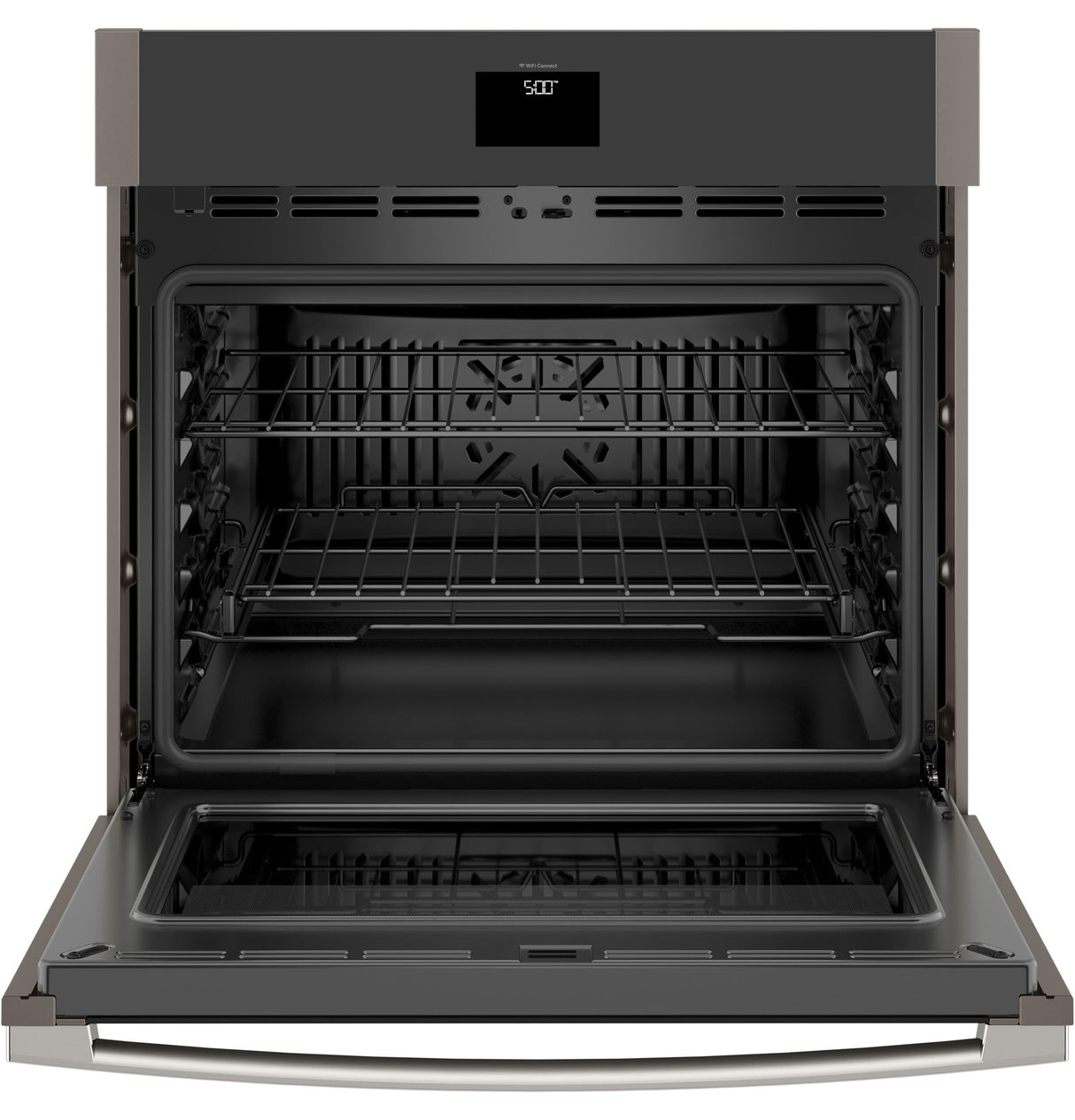 GE(R) 30" Smart Built-In Self-Clean Convection Single Wall Oven with Never Scrub Racks - (JTS5000ENES)