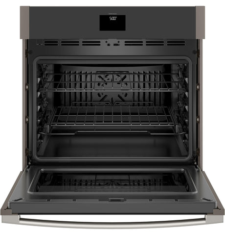 GE(R) 30" Smart Built-In Self-Clean Convection Single Wall Oven with Never Scrub Racks - (JTS5000ENES)