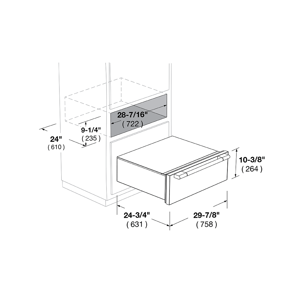 30" PRO WARMING DRAWER - (F6PWD30S1)