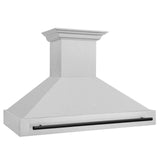 48 in. ZLINE Autograph Edition DuraSnow Stainless Steel Range Hood with DuraSnow Stainless Steel Shell (8654SNZ-48) [Color: Matte Black] - (8654SNZ48MB)