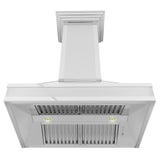 ZLINE Designer Series Wall Mount Range Hood in DuraSnow Stainless Steel with Mirror Accents (655MR) - (655MR36)