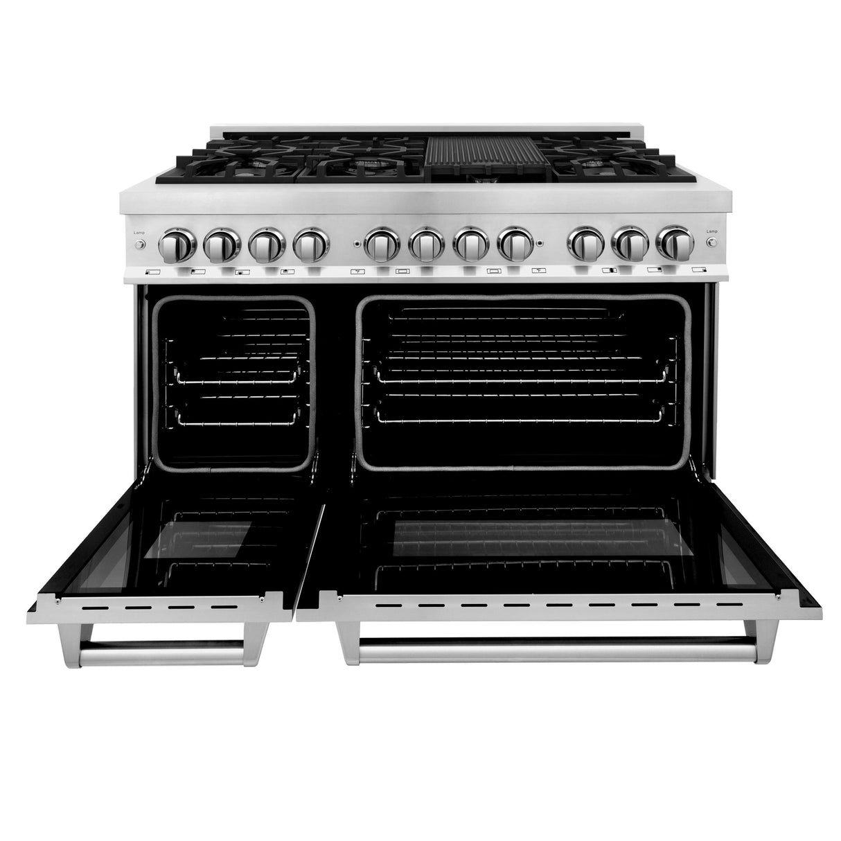 ZLINE 48 in. Dual Fuel Range with Gas Stove and Electric Oven in Stainless Steel (RA48) [Color: Stainless Steel] - (RA48)