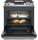 GE(R) 30" Slide-In Front Control Gas Range - (JGSS66SELSS)