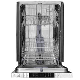 ZLINE 18 in. Compact Top Control Dishwasher with Stainless Steel Tub and Modern Style Handle, 52 dBa (DW-18) [Color: Black Stainless] - (DWBSH18)