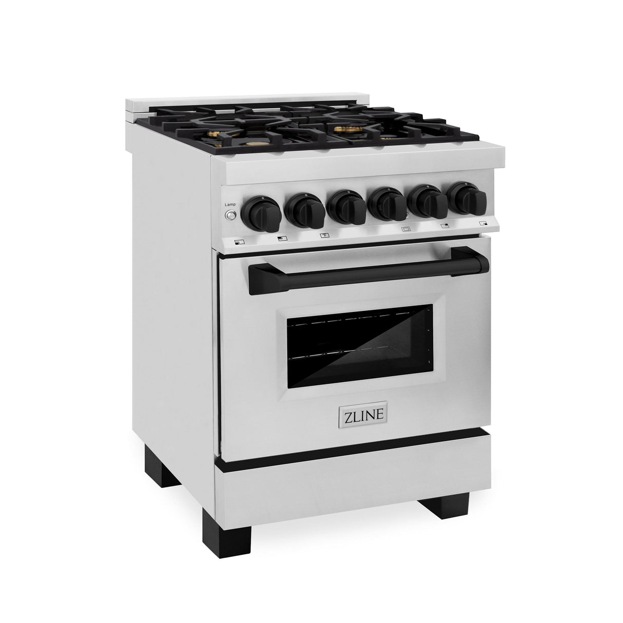 ZLINE Autograph Edition 30" 4.0 cu. ft. Dual Fuel Range with Gas Stove and Electric Oven in Stainless Steel with Accents (RAZ-30) [Color: Matte Black] - (RAZ30MB)