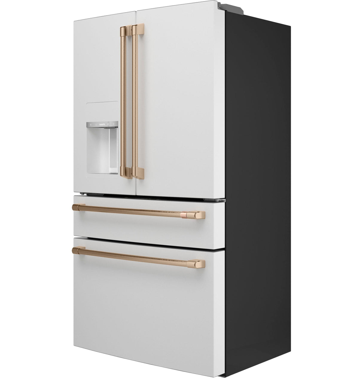 Caf(eback)(TM) ENERGY STAR(R) 22.3 Cu. Ft. Smart Counter-Depth 4-Door French-Door Refrigerator - (CXE22DP4PW2)