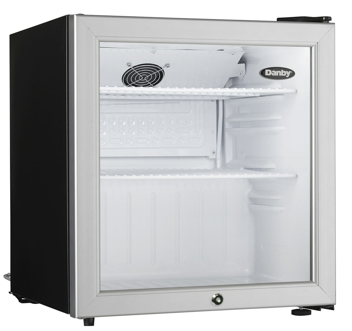 Danby 1.6 cu. ft. Compact Glass Door Fridge in Platinum - (DAG016A2BDB)