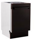 ZLINE 18" Tallac Series 3rd Rack Top Control Dishwasher with Traditional Handle, 51dBa [Color: Oil Rubbed Bronze] - (DWVORB18)