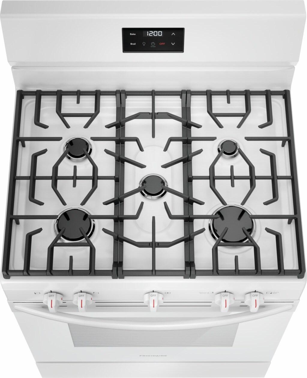 Frigidaire 30" Gas Range - (FCRG3052BW)