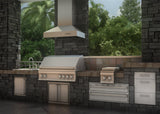 ZLINE Outdoor Wall Mount Range Hood in Outdoor Approved Stainless Steel (667-304) - (66730430)