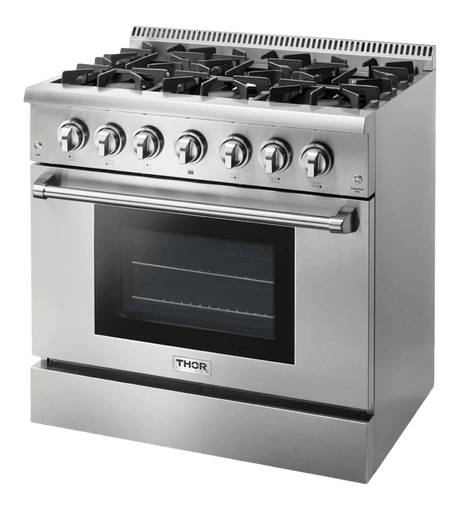 Thor Kitchen 36-inch Dual Fuel Range - Professional - Hrd3606u - (HRD3606U)