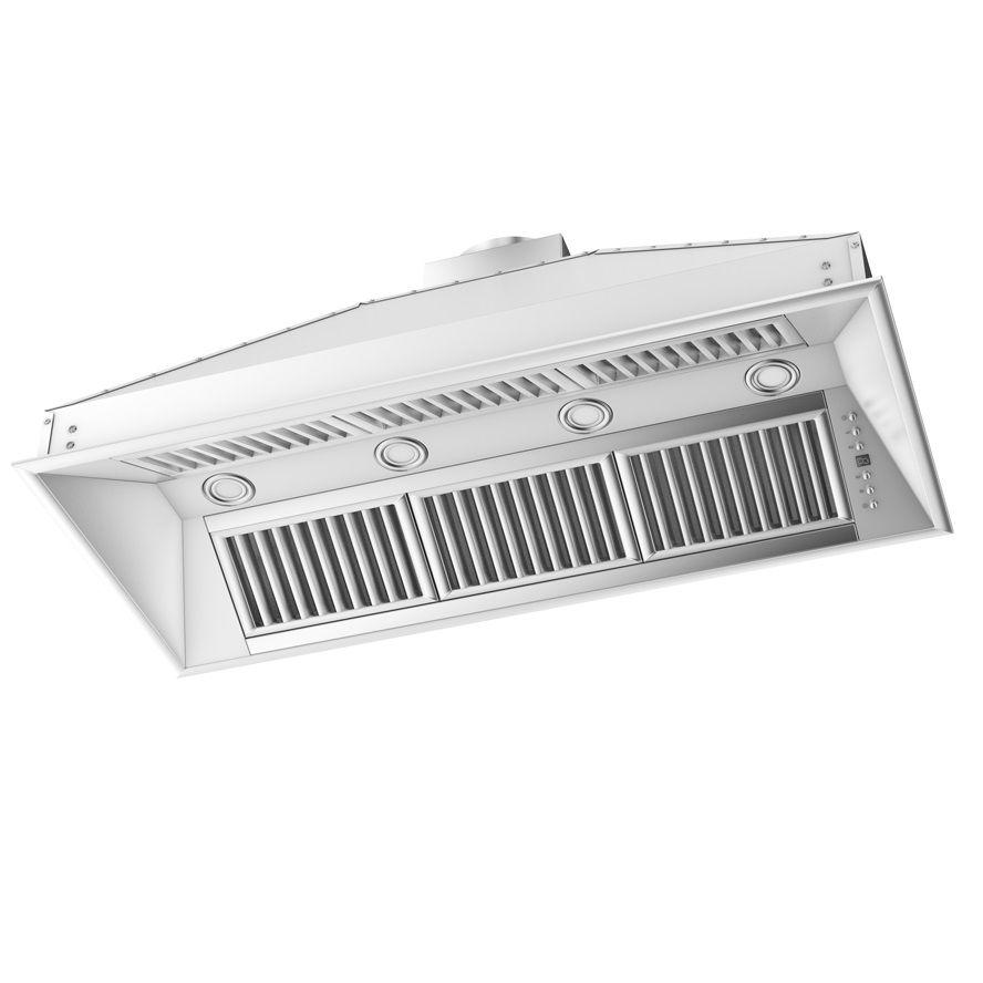 ZLINE Ducted Island Mount Range Hood Insert in Stainless Steel (721i) - (721I46)