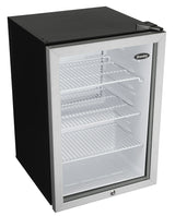 Danby 2.6 cu. ft. Compact Glass Door Fridge in Platinum - (DAG026A2BDB)