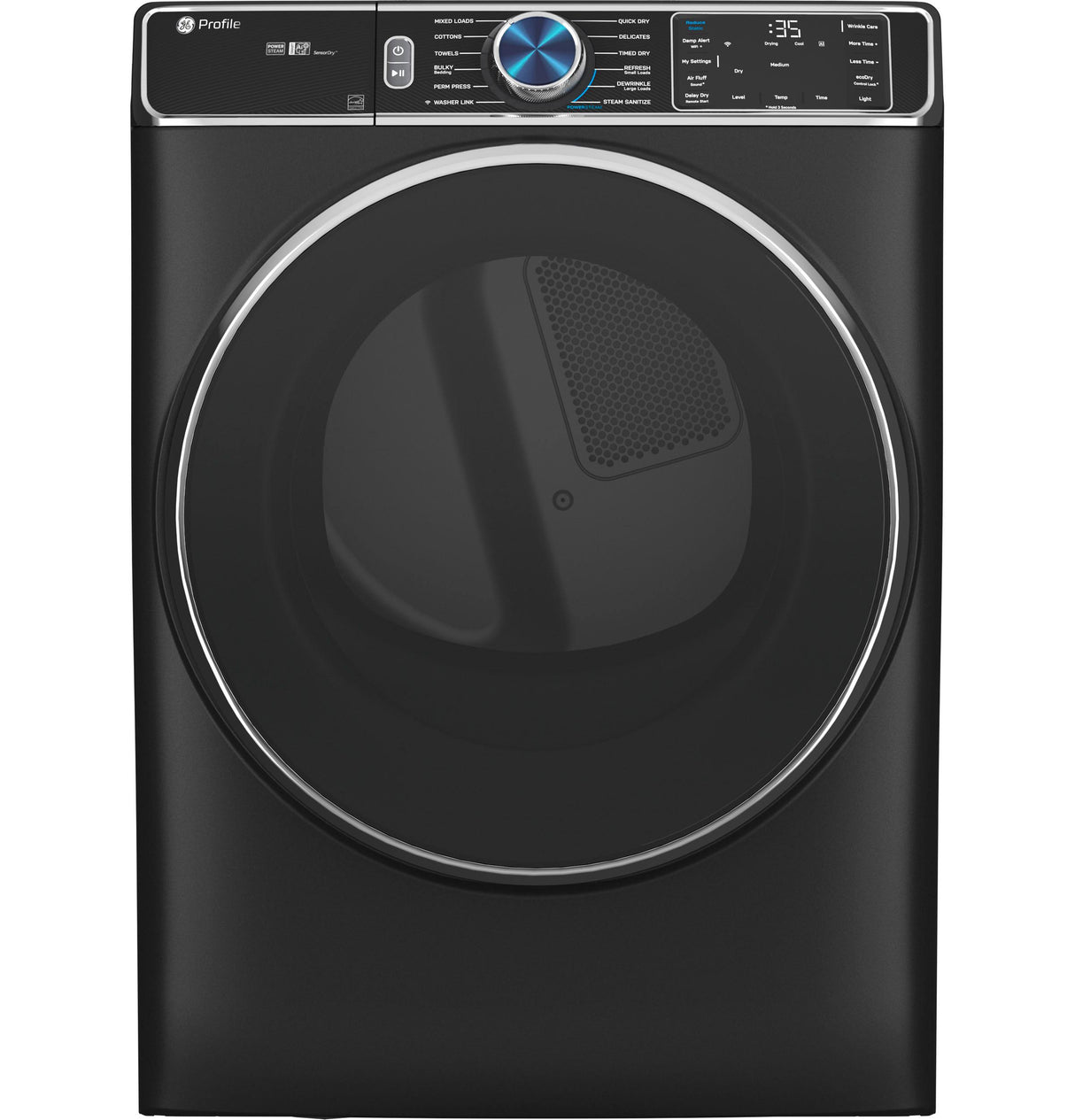 GE Profile(TM) ENERGY STAR(R) 7.8 cu. ft. Capacity Smart Front Load Gas Dryer with Steam and Sanitize Cycle - (PFD95GSPTDS)