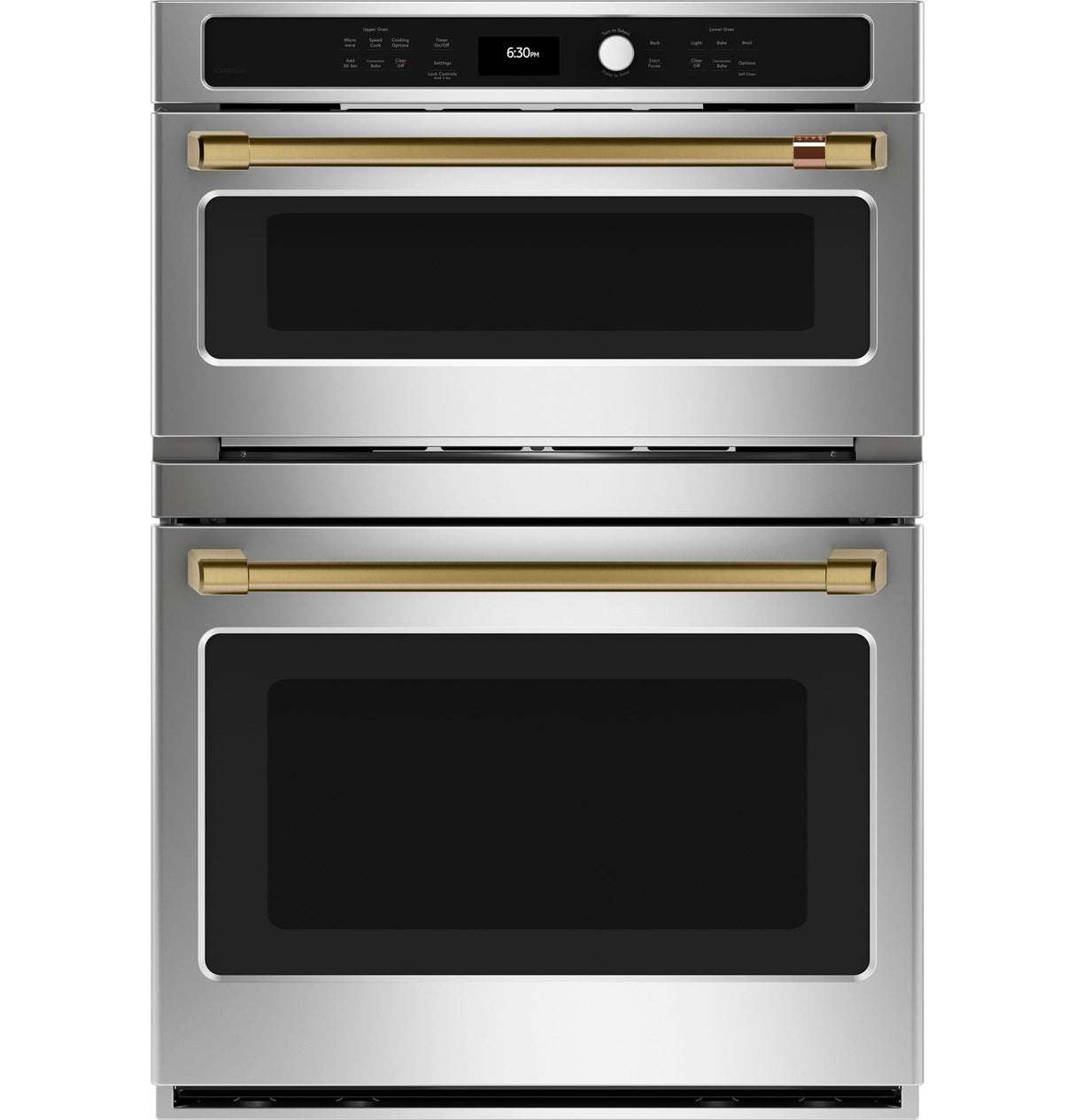 Caf(eback)(TM) 30 in. Combination Double Wall Oven with Convection and Advantium(R) Technology - (CTC912P2NS1)