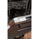 ZLINE 18 in. Compact Top Control Dishwasher with Stainless Steel Tub and Modern Style Handle, 52 dBa (DW-18) [Color: Oil Rubbed Bronze] - (DWORB18)