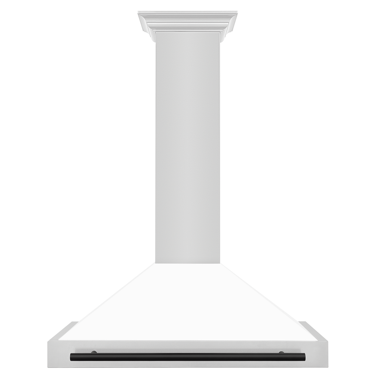 ZLINE 36 in. Autograph Edition Convertible Stainless Steel Range Hood with White Matte Shell (KB4STZ-WM36) [Color: Matte Black Accents] - (KB4STZWM36MB)