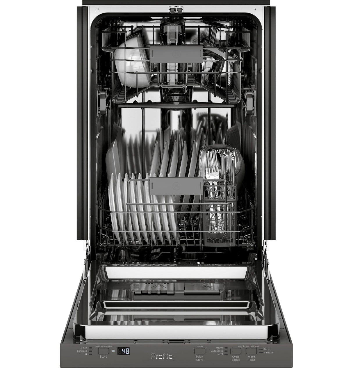 GE Profile(TM) ENERGY STAR(R) 18" ADA Compliant Stainless Steel Interior Dishwasher with Sanitize Cycle - (PDT145SSLSS)