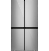 Caf(eback)(TM) ENERGY STAR(R) 27.4 Cu. Ft. Smart Quad-Door Refrigerator in Platinum Glass with Dual-Dispense AutoFill Pitcher - (CAE28DM5TS5)