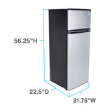 7.3 cu. ft. Apartment Size Refrigerator - (RA733B3S)