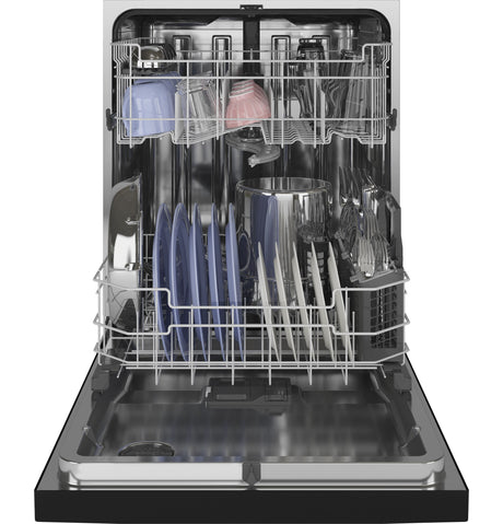 GE(R) ENERGY STAR(R) Top Control with Stainless Steel Interior Dishwasher with Sanitize Cycle & Dry Boost with Fan Assist - (GDT645SGNBB)