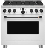 Caf(eback)(TM) 36" Smart Dual-Fuel Commercial-Style Range with 6 Burners (Natural Gas) - (C2Y366P4TW2)