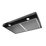 Glacier 42-Inch 300 Max Blower CFM 5 Sones Black Range Hood - (BCSD142BL)