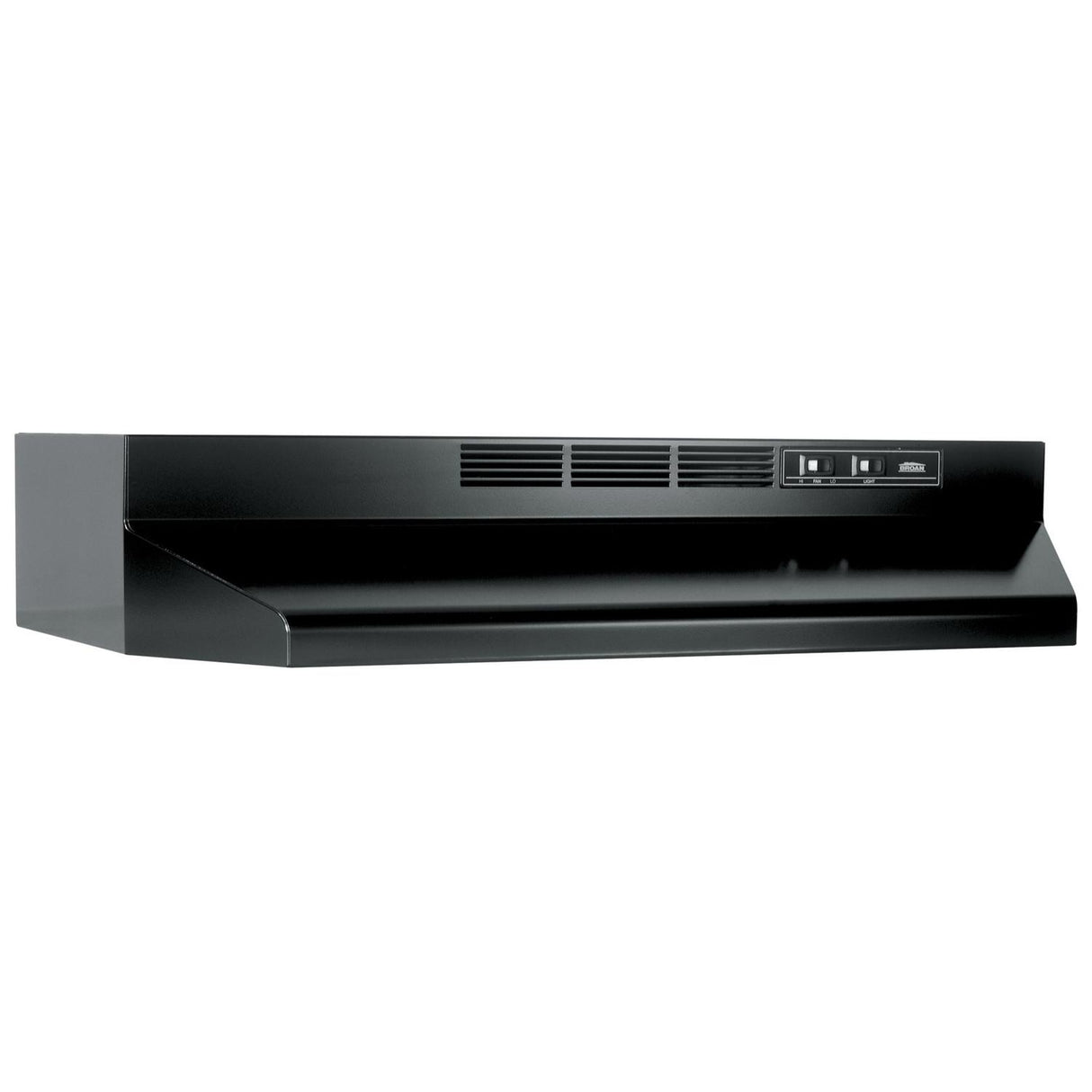 Broan(R) 30-Inch Ductless Under-Cabinet Range Hood w/ Easy Install System, Black - (BUEZ130BL)