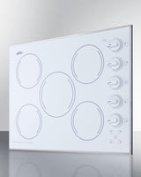 27" Wide 230v 5-burner Radiant Cooktop - (CR5B274W)