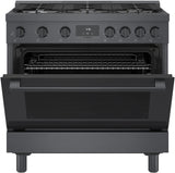 800 Series Gas Freestanding Range 36" Black Stainless Steel - (HGS8645UC)