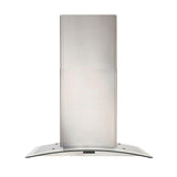 Broan(R) Elite EW46 Series 30-Inch Convertible Curved Glass Chimney Range Hood, 460 Max Blower CFM, Stainless Steel - (EW4630SS)