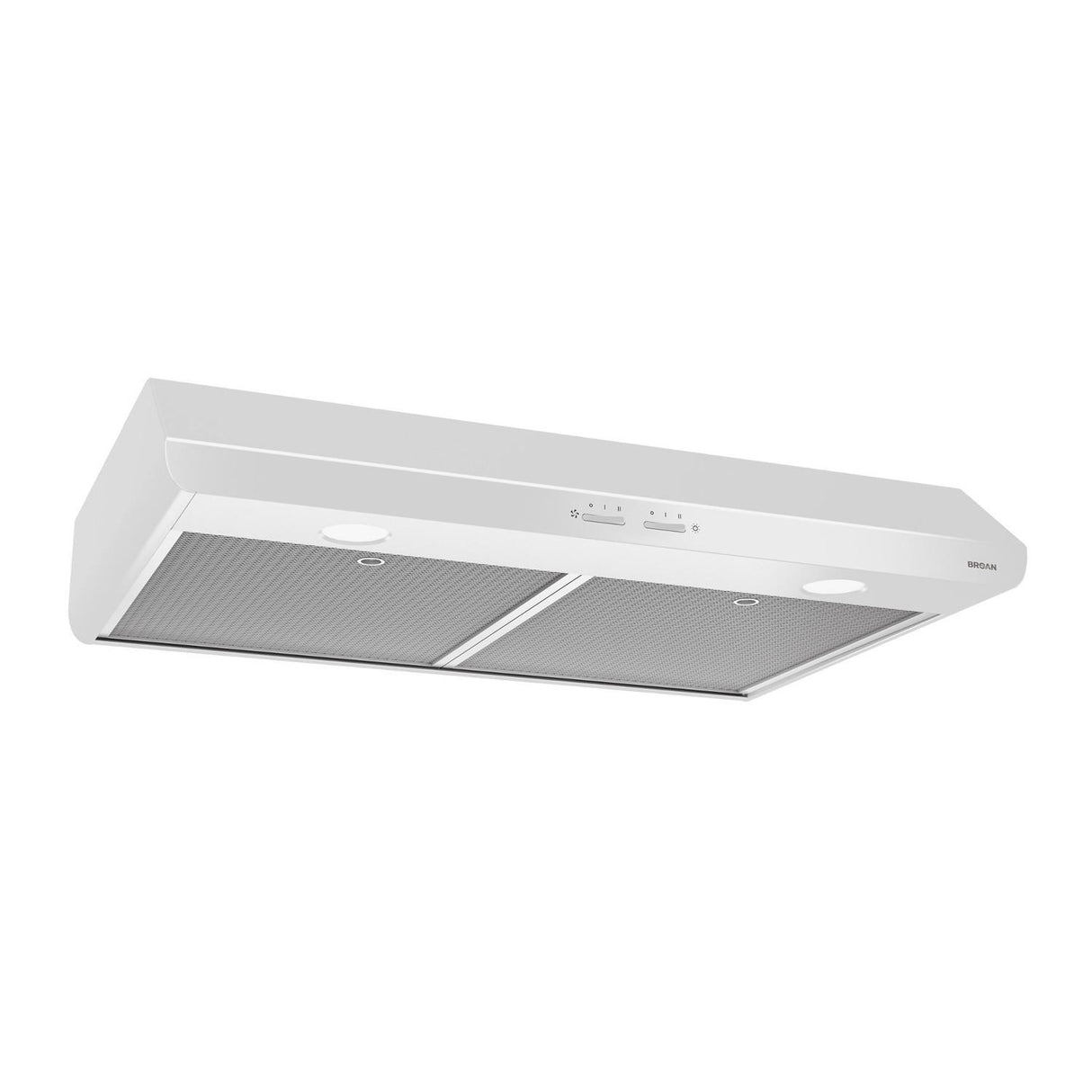 Broan 30-Inch 300 Max Blower CFM 5.0 Sones White Range Hood - (BKSH130WW)