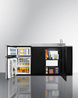 72" Wide All-in-one Kitchenette, ADA Counter Height - (CK72ADASINKR)