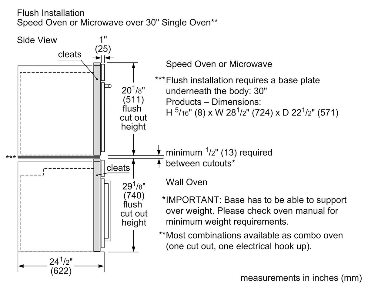 800 Series Single Wall Oven 30" Right SideOpening Door, Black Stainless Steel - (HBL8444RUC)