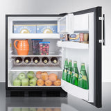 24" Wide Refrigerator-freezer - (CT663BK)